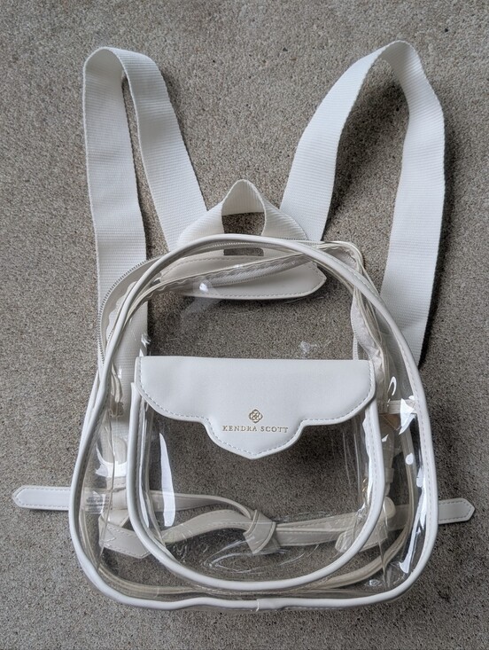 Kendra Scott Handbags - Kendra Scott Clear Backpack,  Like New Condition